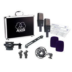 AKG C414 XLS Stereo Set Studio Condenser Microphone (Matched Pair)