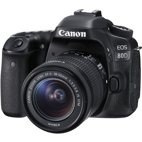 Canon EOS 80D 24.2MP DSLR Camera w/ Canon 18-55mm STM Lens