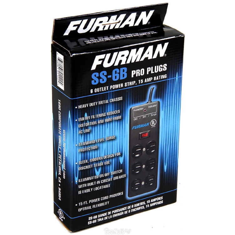 Furman SS-6B 6-outlet Surge Suppressor Strip
