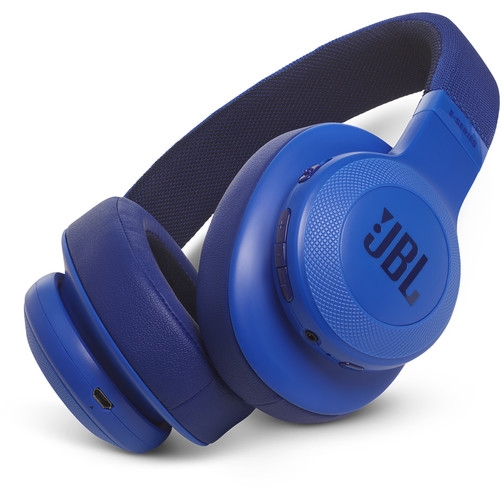 JBL E55BT 50mm Drivers Over-Ear Wireless Headphones (Blue)