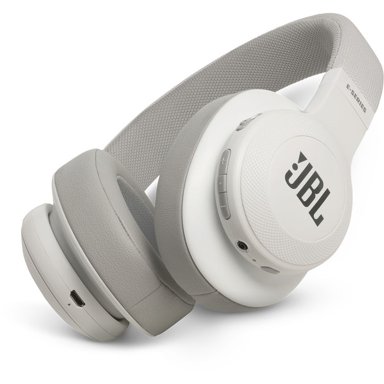 Puno Forskelsbehandling Modig JBL E55BT 50mm Drivers Over-Ear Wireless Headphones (White)