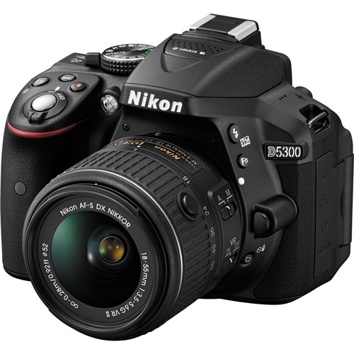Nikon D5300 24.2 MP CMOS Digital SLR Camera with 18-55mm f/3.5-5.6G ED VR II AF-S DX Zoom Lens (Black)