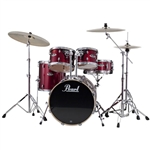Pearl Drums EXX725/C 5-Piece Export Standard Drum Set with Hardware (Red Wine)