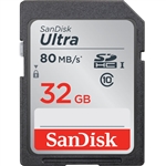 SanDisk 32GB Class 10 SDHC UHS-I Up to 80MB/s Memory Card