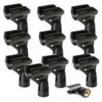 Shure A25D Microphone Clip for SM58 SM57 & Other 3/4" (10-Pack)