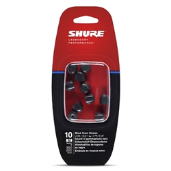 Shure EABKF1-10M Medium Foam Sleeves (10 Included/5 Pair) for E3c, E4c, E5c, E500PTH, i3c, i4c & SE Earphones