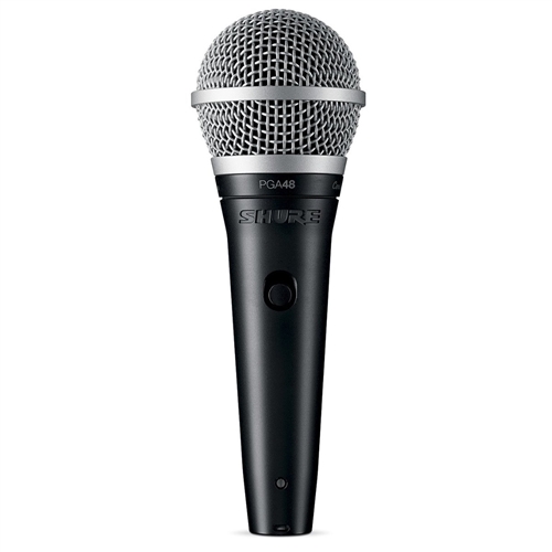 Shure PGA48-QTR Cardioid Dynamic Vocal Microphone w/ 15' XLR-QTR Cable