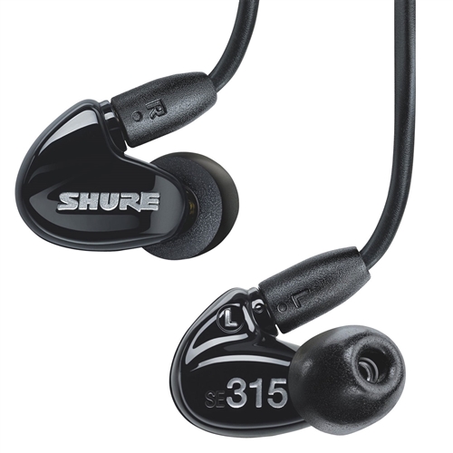 Shure SE315-K Sound Isolating Earphones (Black)