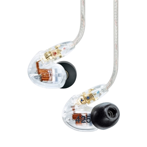 Shure SE425-CL Dual High-Definition MicroDriver Sound Isolating Earphones (Clear)
