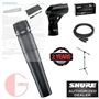Shure SM57-LC Cardioid Instrument Mic w/ 20ft XLR Cable + Mic Stand (Bundle)