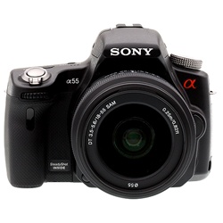 Sony A55 DSLR Camera With 18-55mm Zoom Lens