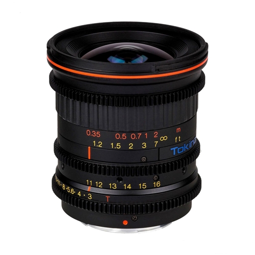 Tokina Cinema AT-X 11-16mm T3 (f/2.8) Lens for Canon HDSLR EF Mount (TC-116C)
