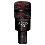 Audix D4 Hyper-Cardioid Dynamic Instrument Microphone