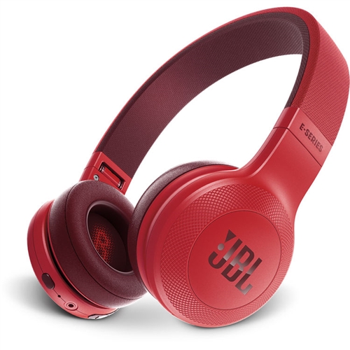 JBL E45BT 40mm Drivers Over-Ear Wireless Headphones (Red)