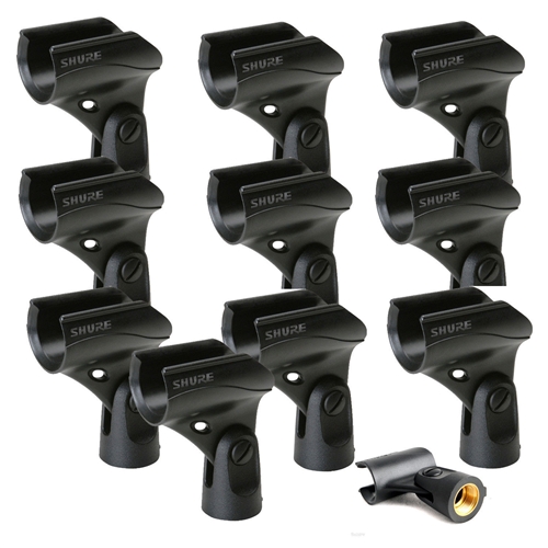 Shure A25D Microphone Clip for SM58 SM57 & Other 3/4" (10-Pack)