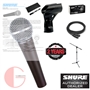 Shure SM58 PK1 Cardioid Vocal Mic w/ 20ft XLR Cable and a Mic Stand (Bundle)